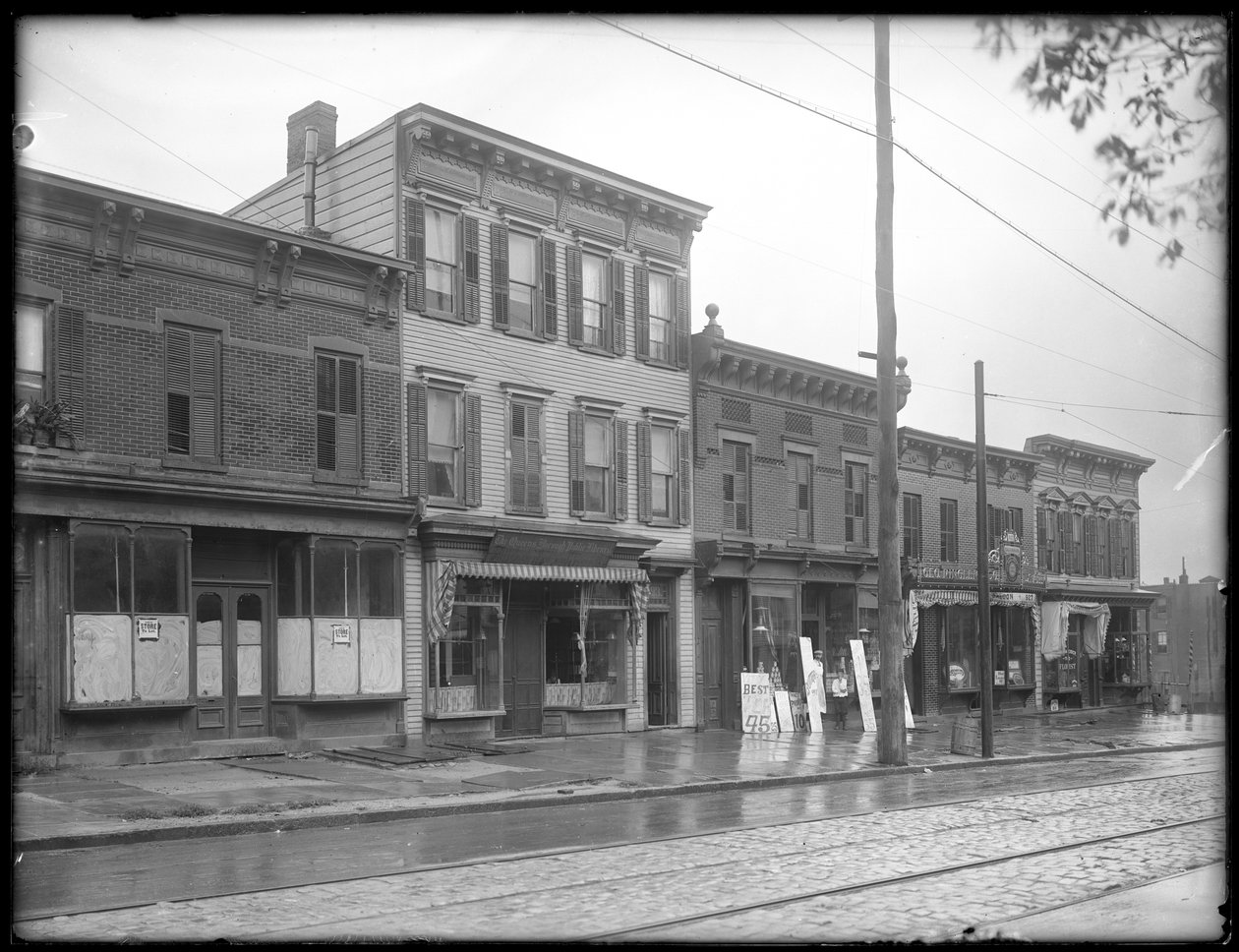 Uidentifisert filial av Queens Borough Public Library, New York, ca. 1910 av William Davis Hassler