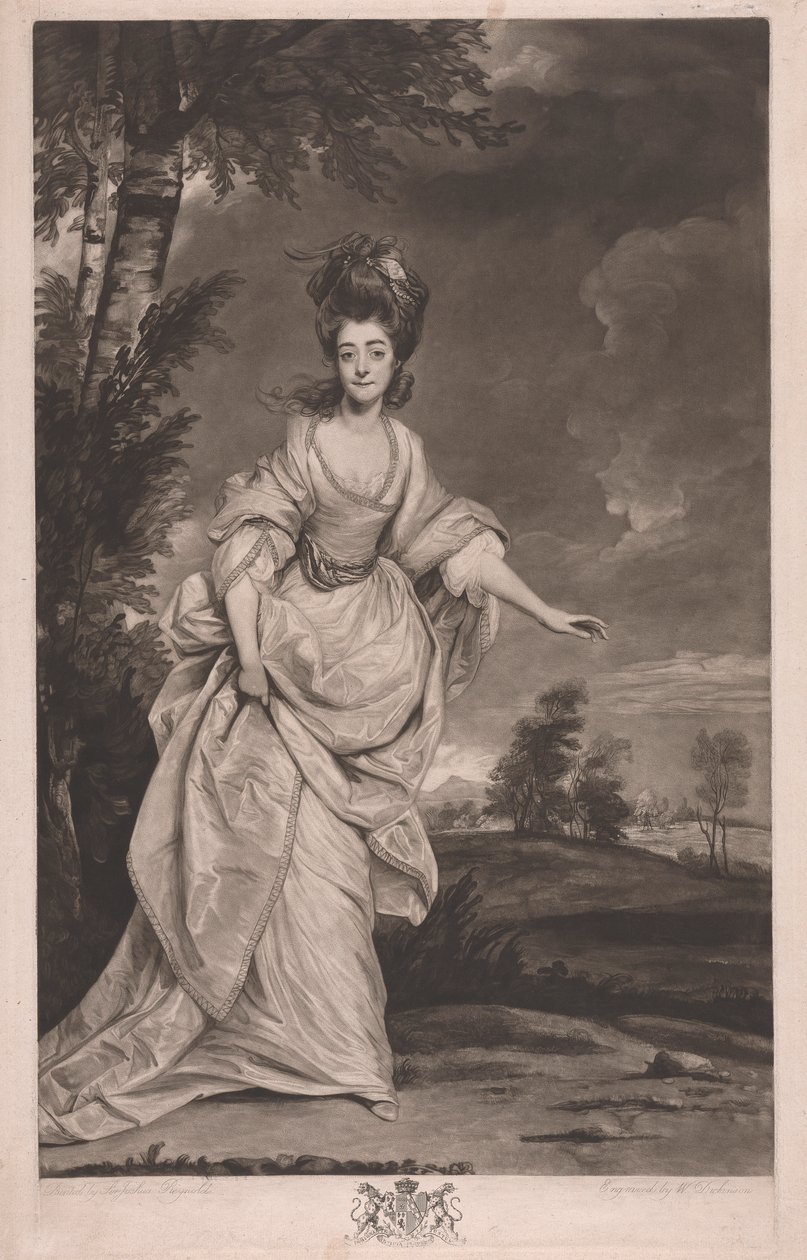 Diana, viscountesse Crosbie av William Dickinson