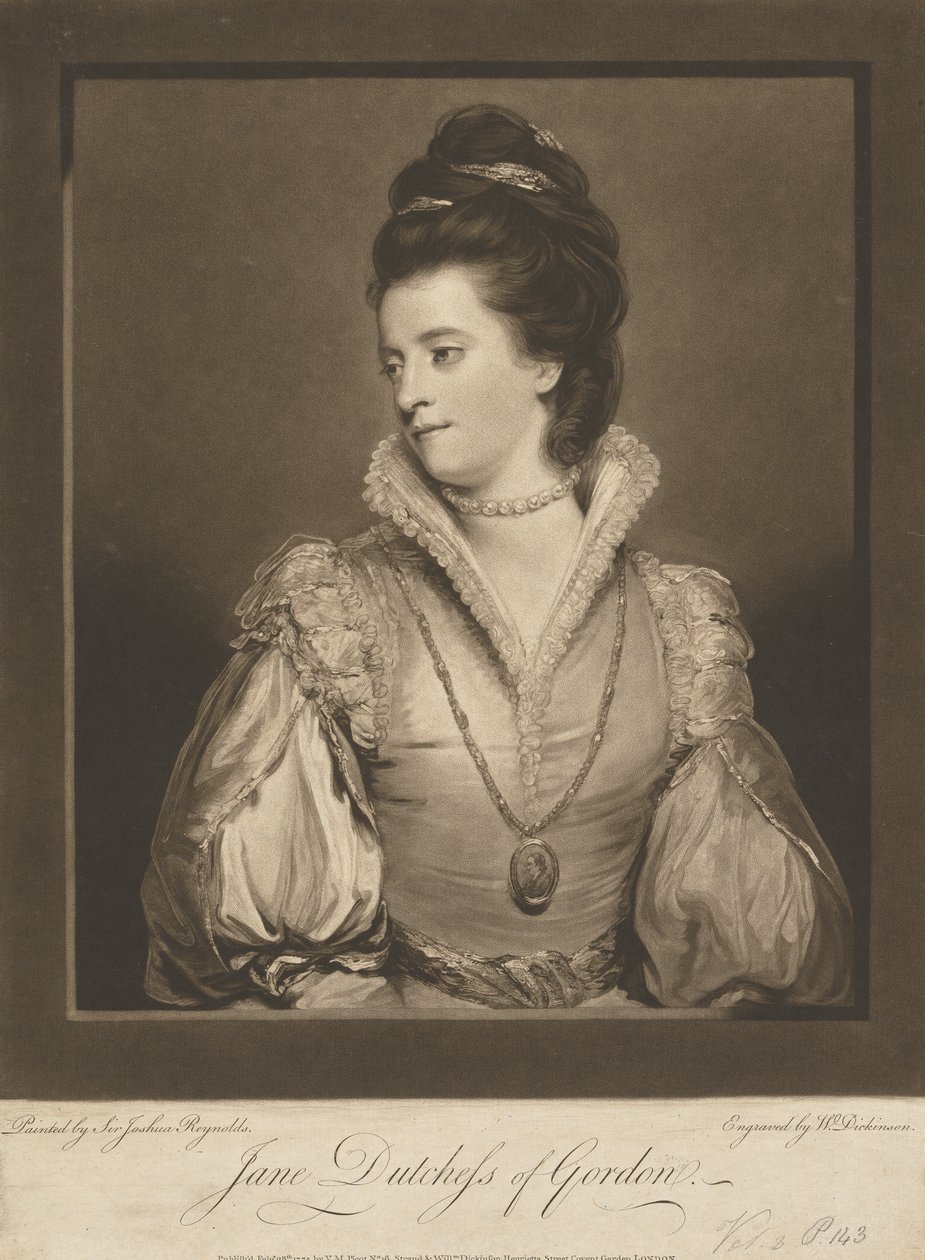 Jane Gordon (née Maxwell), hertuginne av Gordon av William Dickinson