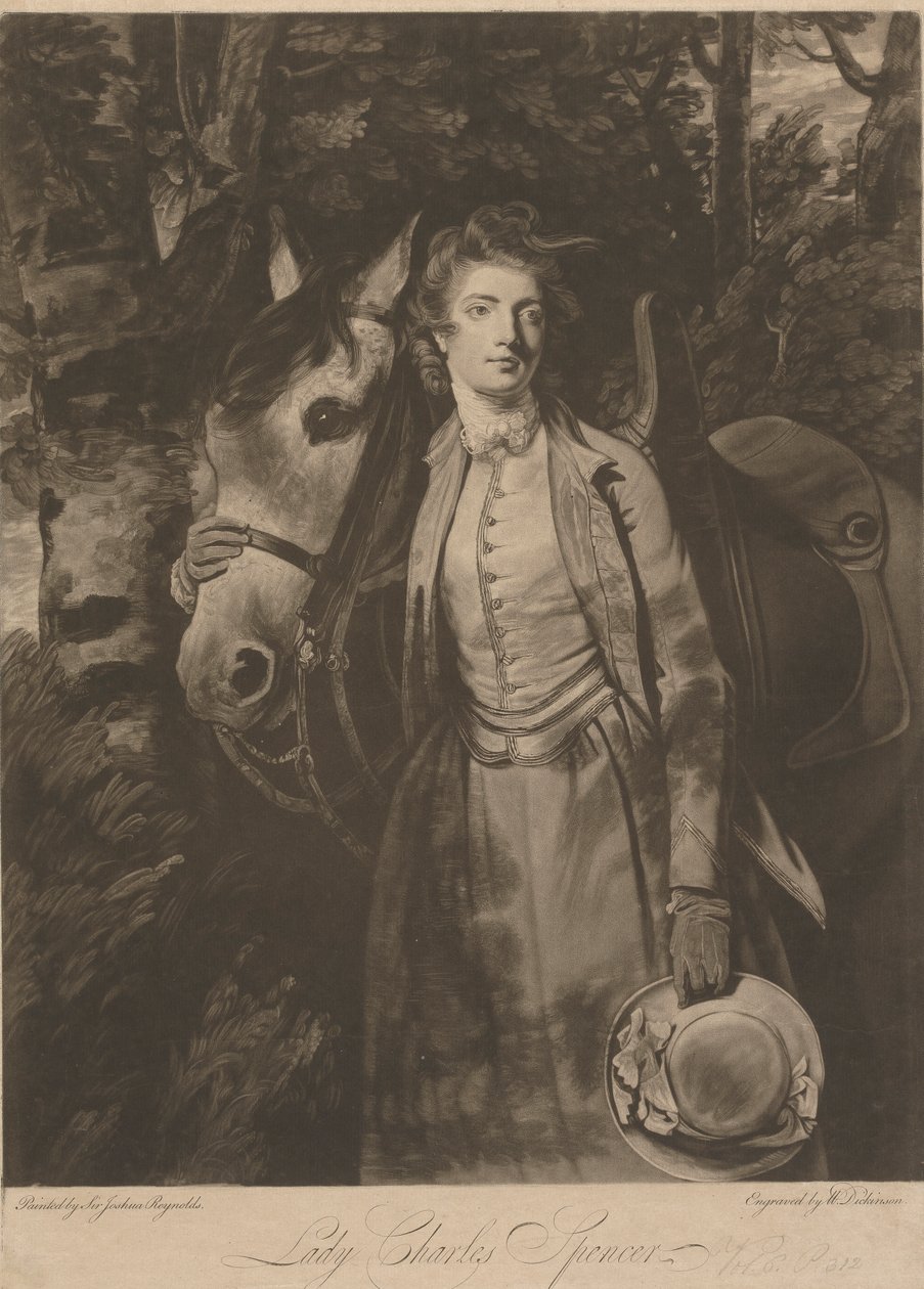 Lady Charles Spencer av William Dickinson