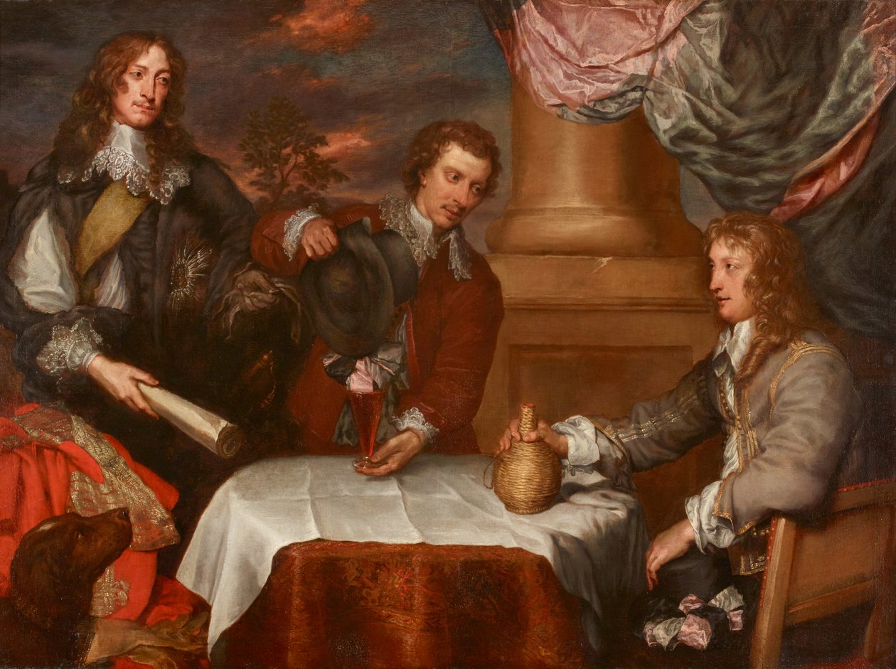 Portrett av prins Rupert, oberst William Legge (sannsynligvis) og oberst John Russell av William Dobson