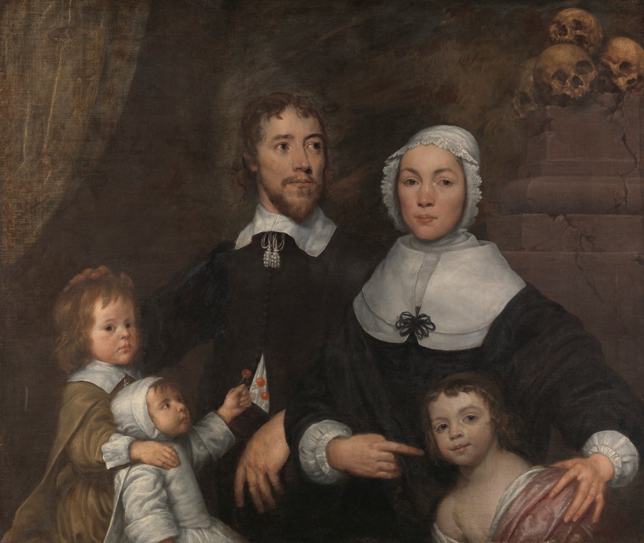 Portrett av en familie, sannsynligvis det av Richard Streatfeild av William Dobson