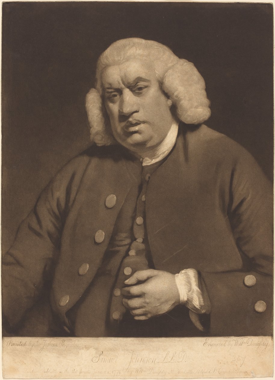 Samuel Johnson av William Doughty after Sir Joshua Reynolds