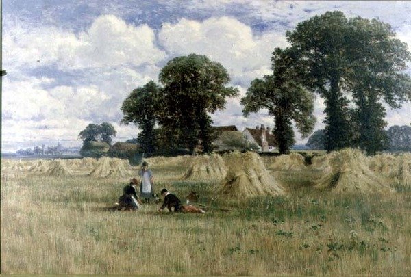 Harvest Time, Dorney, nær Windsor av William E. Harris
