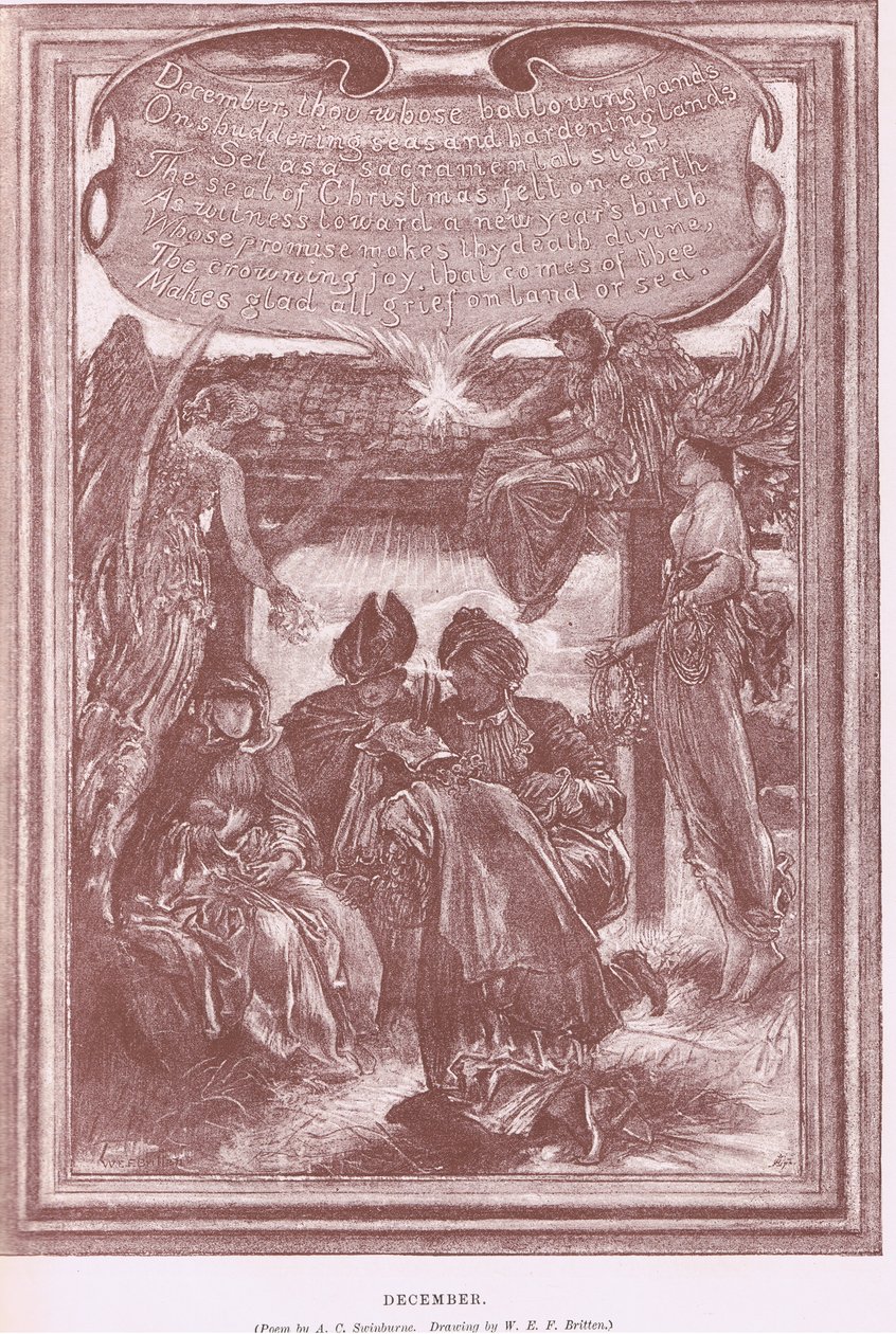 desember, fra The Magazine of Art 1893, Cassell and Company av William Edward Frank Britten