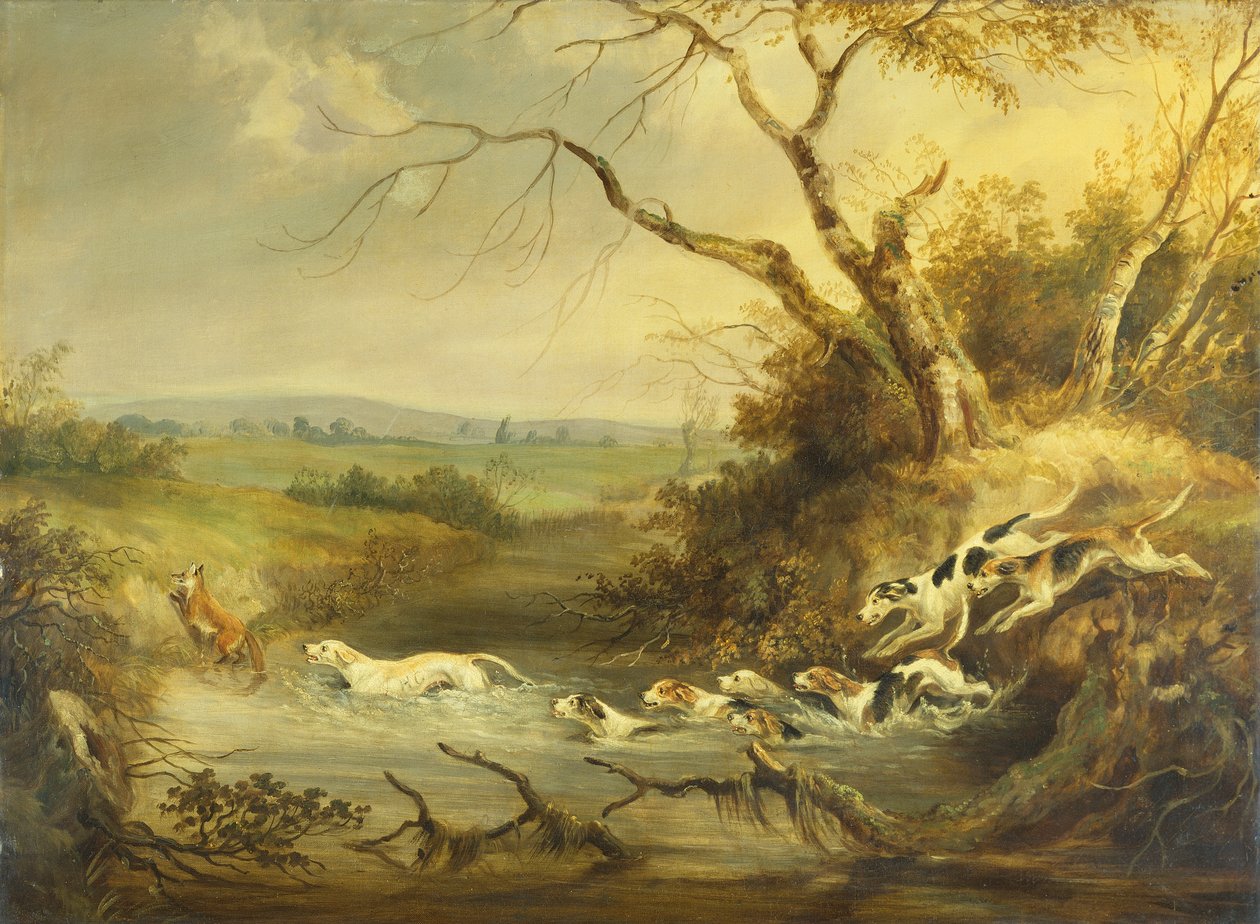 Close to the Kill by the Brook (olje på lerret) av William Edward Webb