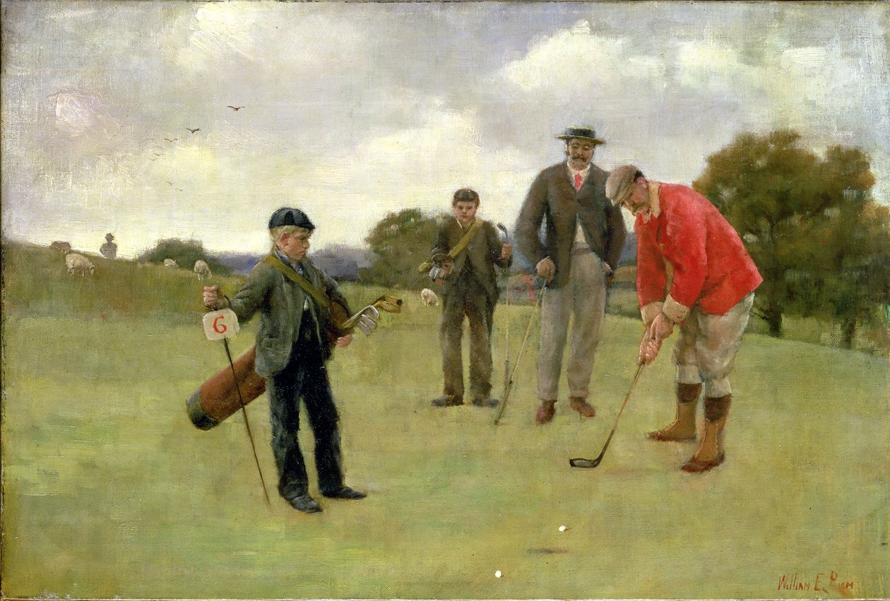 Setter på den sjette greenen av William Edwin Pimm