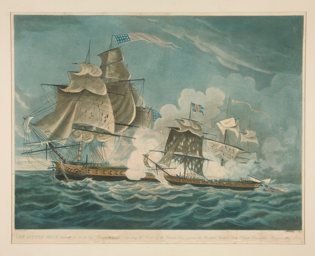 Lillebeltet, krigens slup, av William Elmes