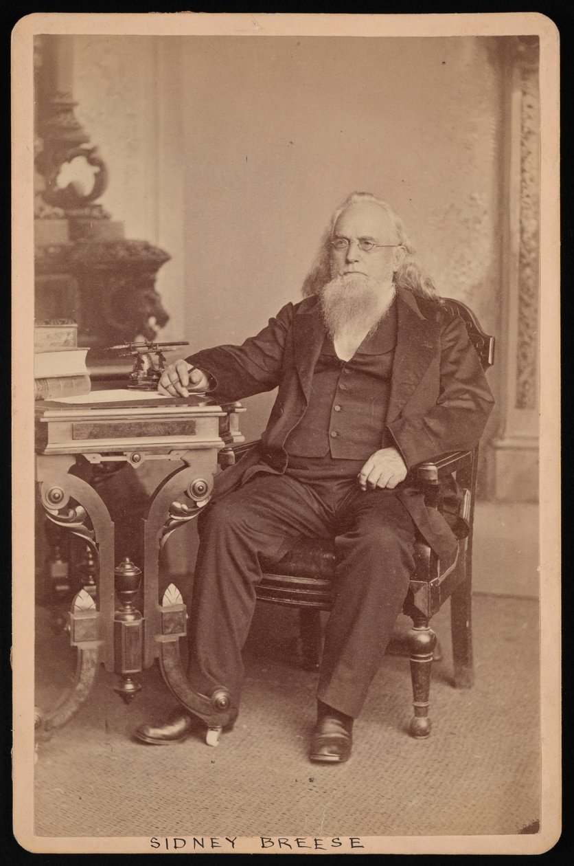 Portrett av Sidney Breese 1800-1878, før 1878. av William Emory Bowman
