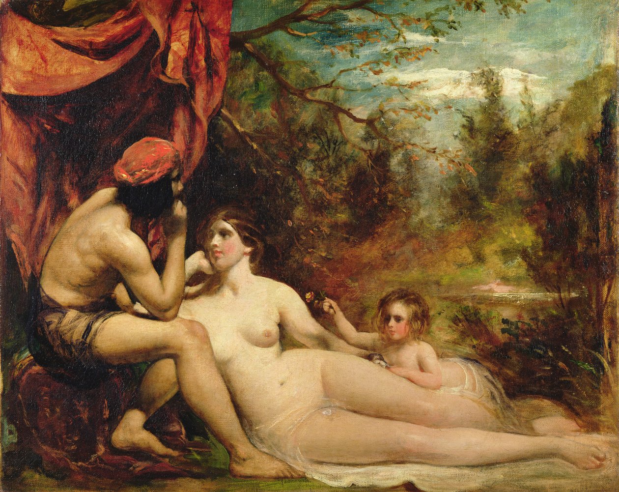 Skogens blomster, ca. 1836 (olje på lerret) av William Etty