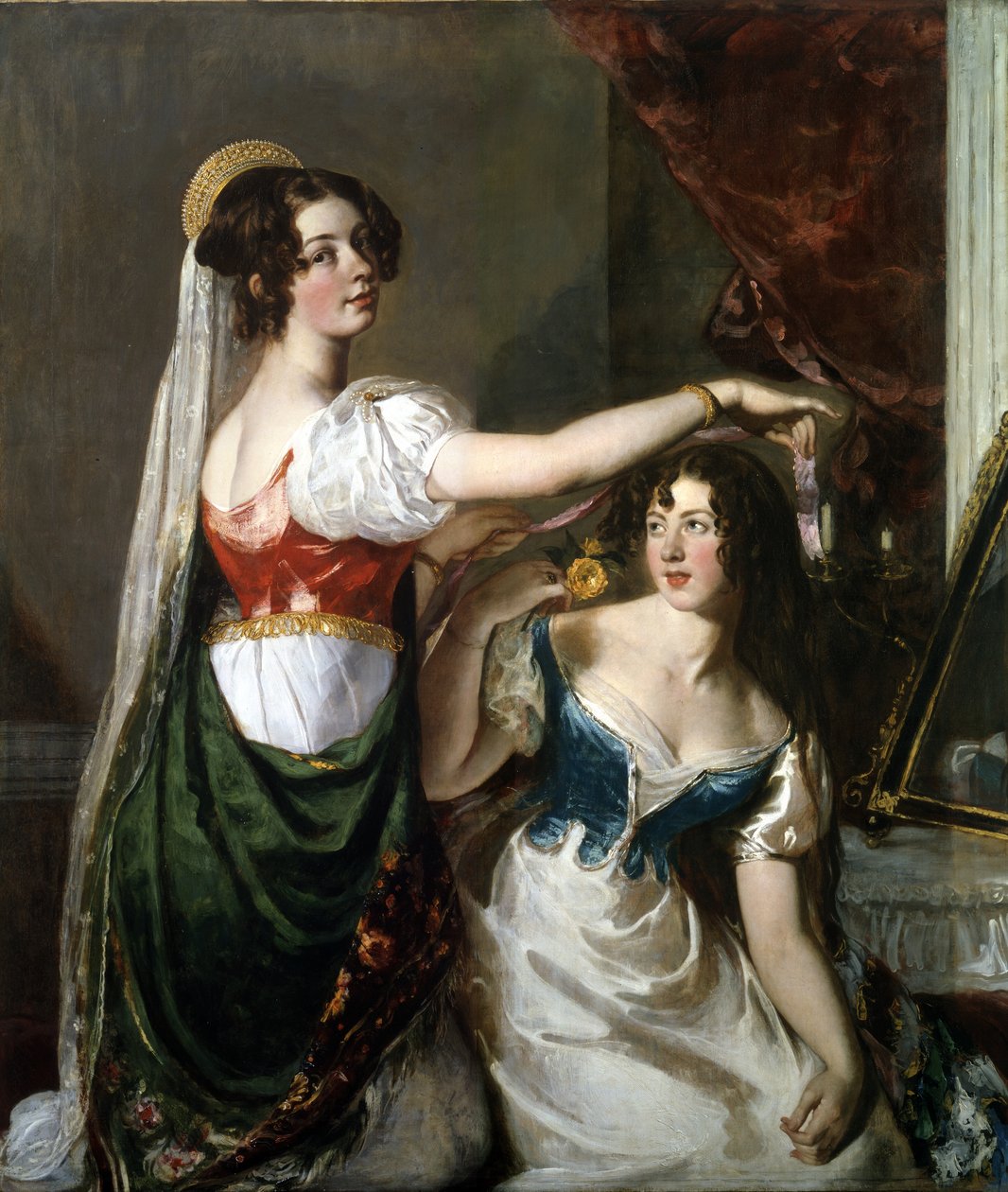 Forbereder seg til en findressball av William Etty