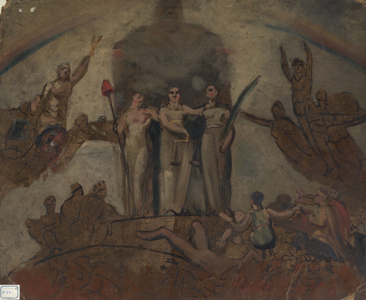 Studer for en figursammensetning av William Etty