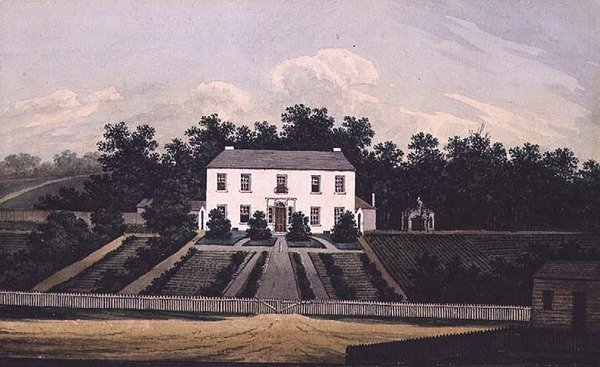 Government House, Parramatta, New South Wales, 1805 (wc) av William Evans