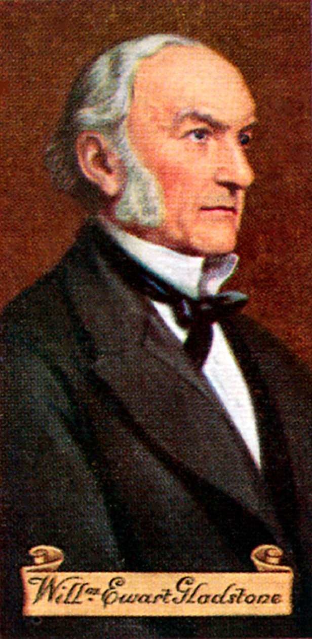 William Ewart Gladstone, hentet fra en serie sigarettkort, 1935 av William Ewart Gladstone