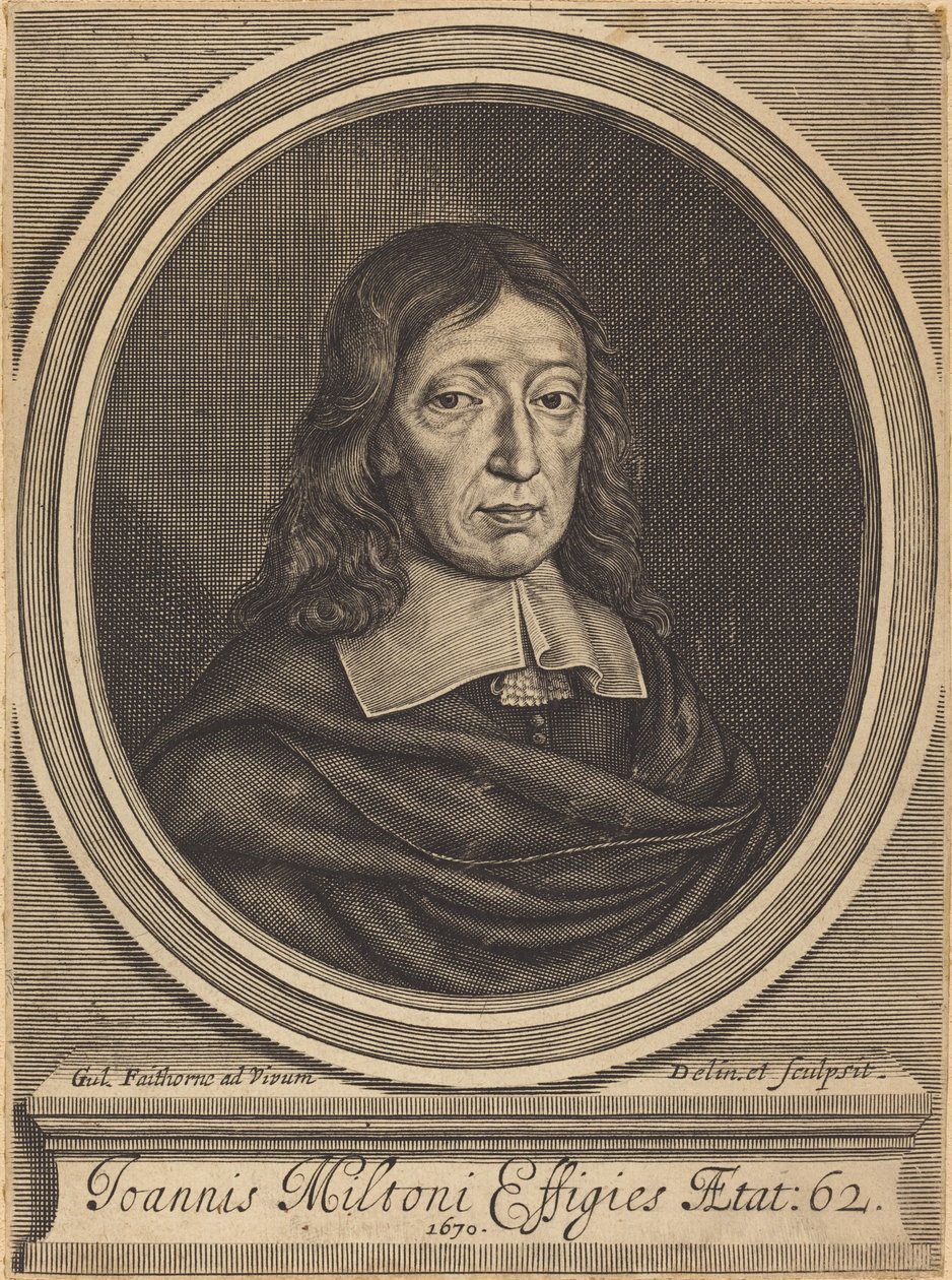 John Milton av William Faithorne