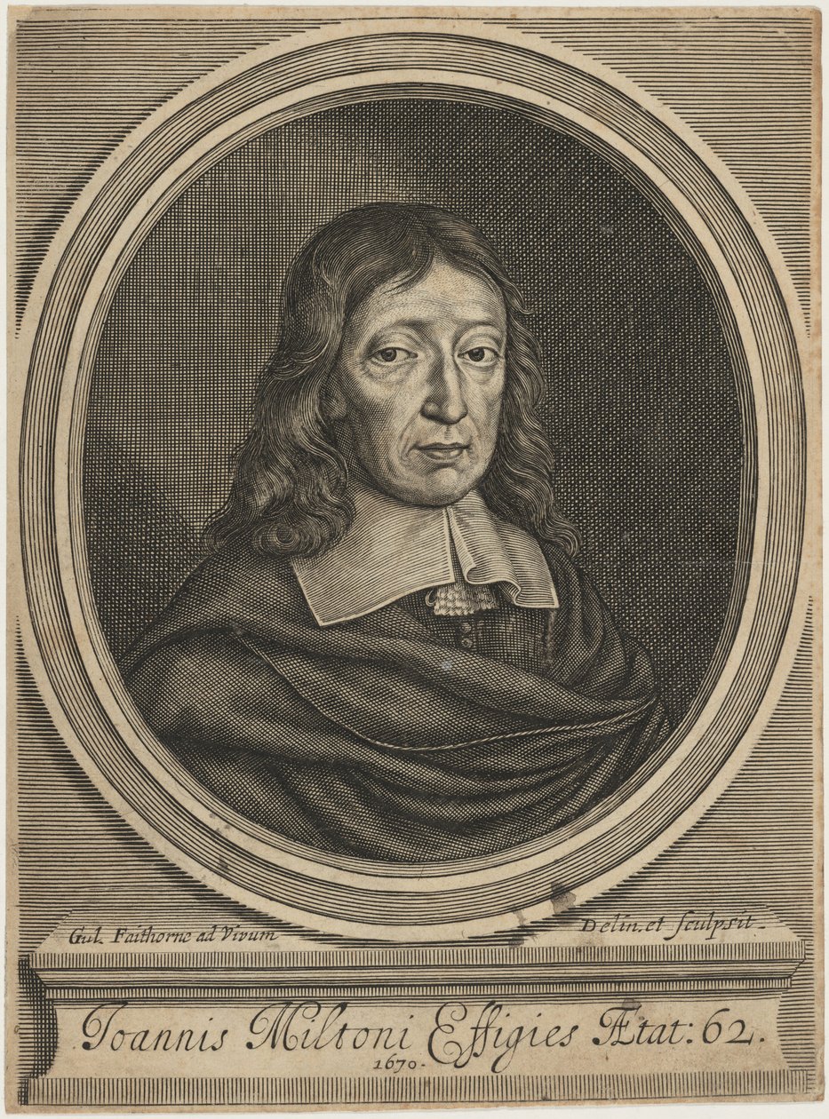 John Milton av William Faithorne