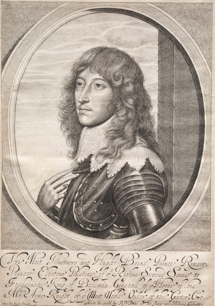Prins Rupert. av William Faithorne