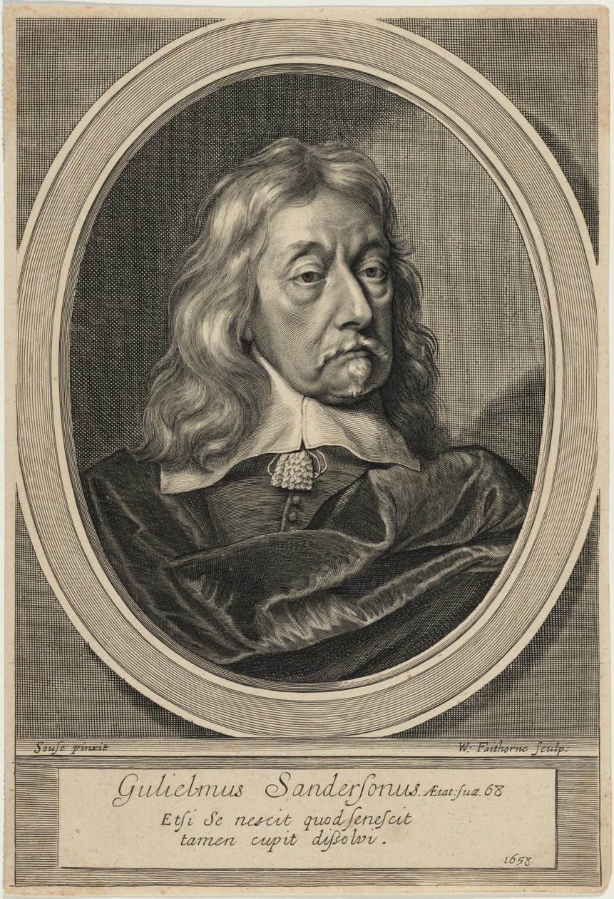 Sir William Sanderson av William Faithorne