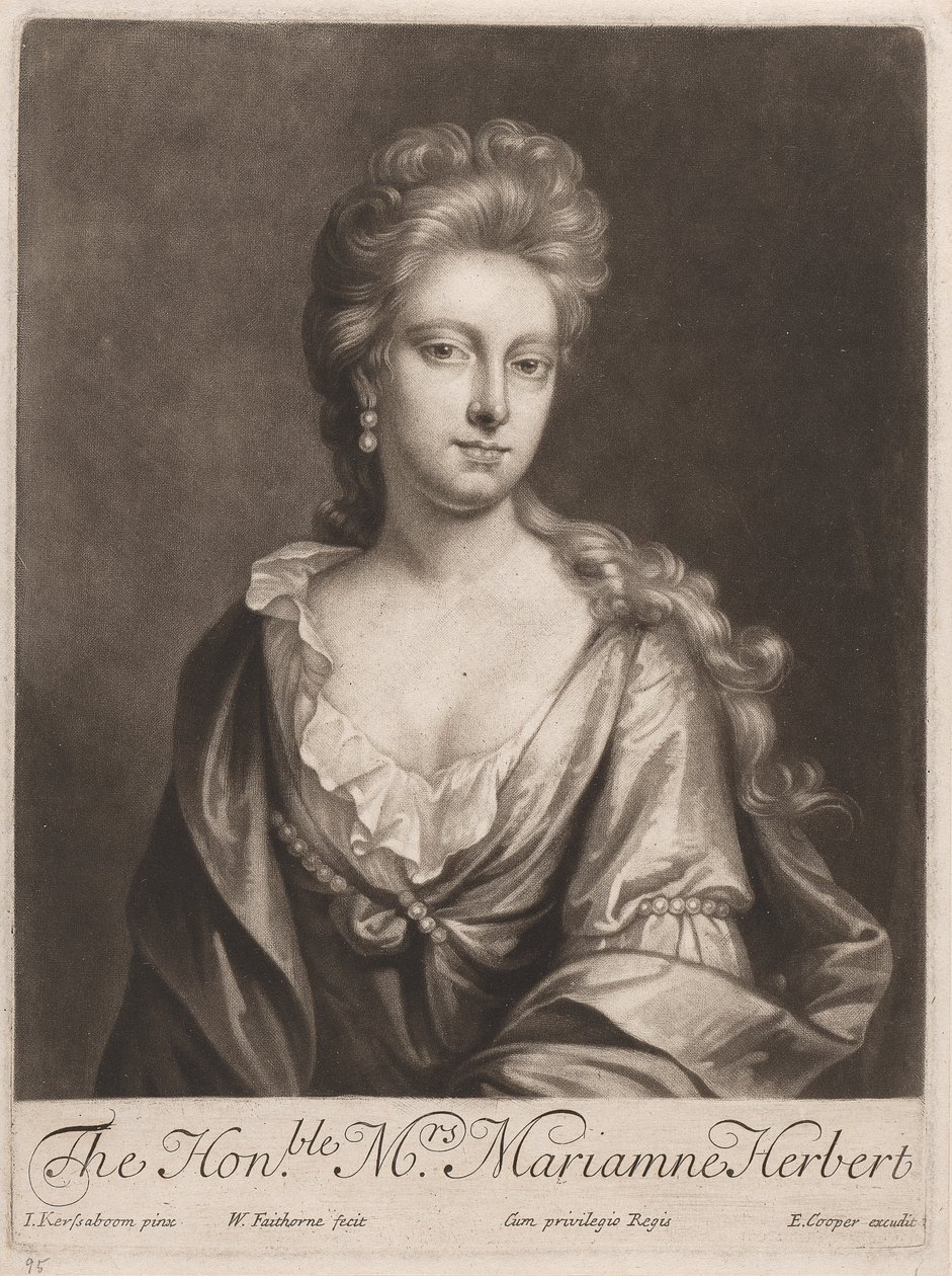 Den ærede fru Marianne Herbert av William Faithorne