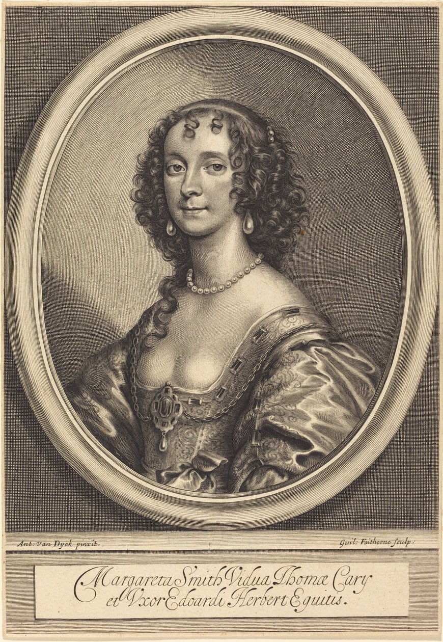 Margaret Smith av William Faithorne after Sir Anthony van Dyck