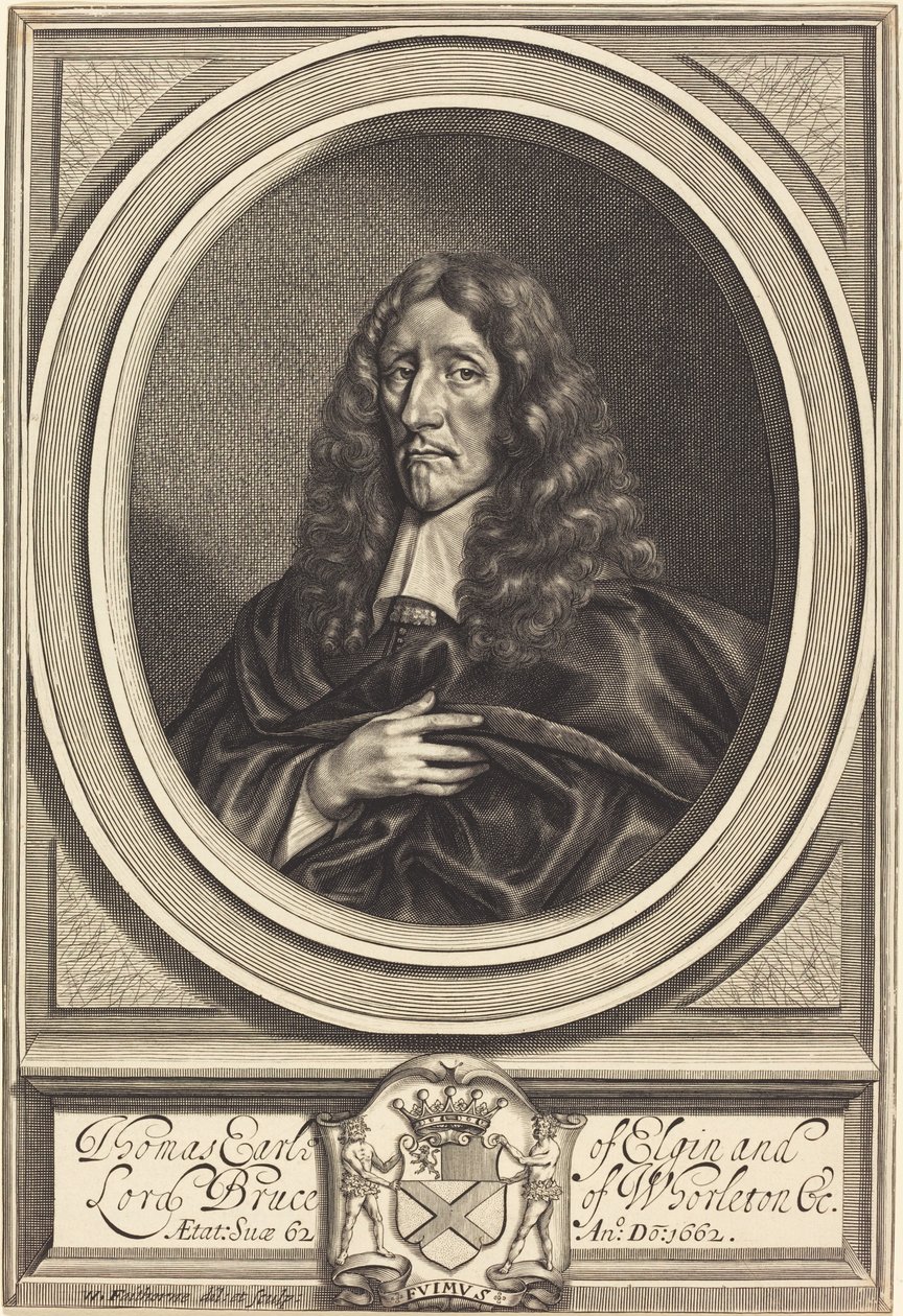 Thomas Bruce, jarl av Elgin av William Faithorne after Sir Anthony van Dyck