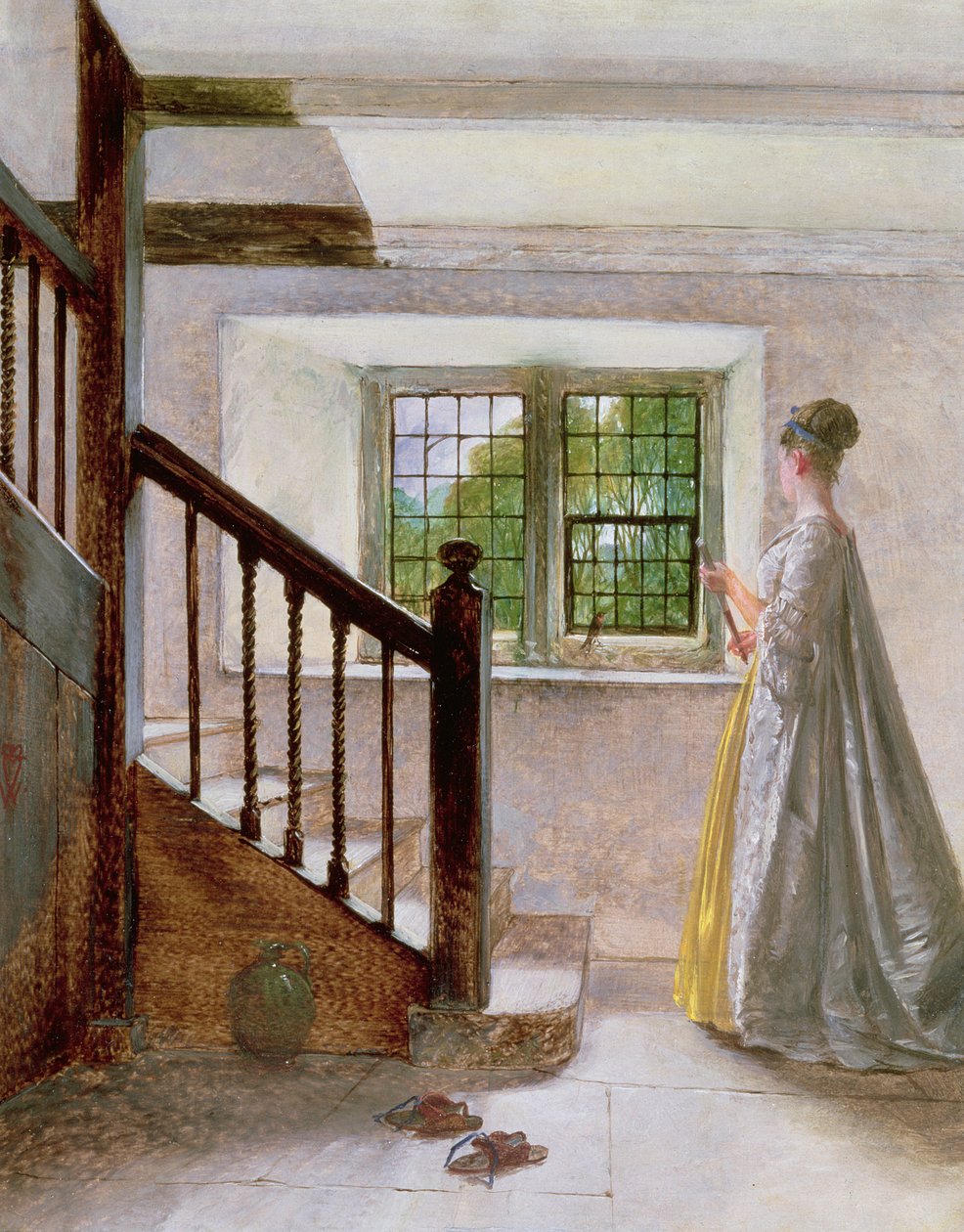 Interiør i Haddon Hall, 1800-tallet av William Fettes Douglas