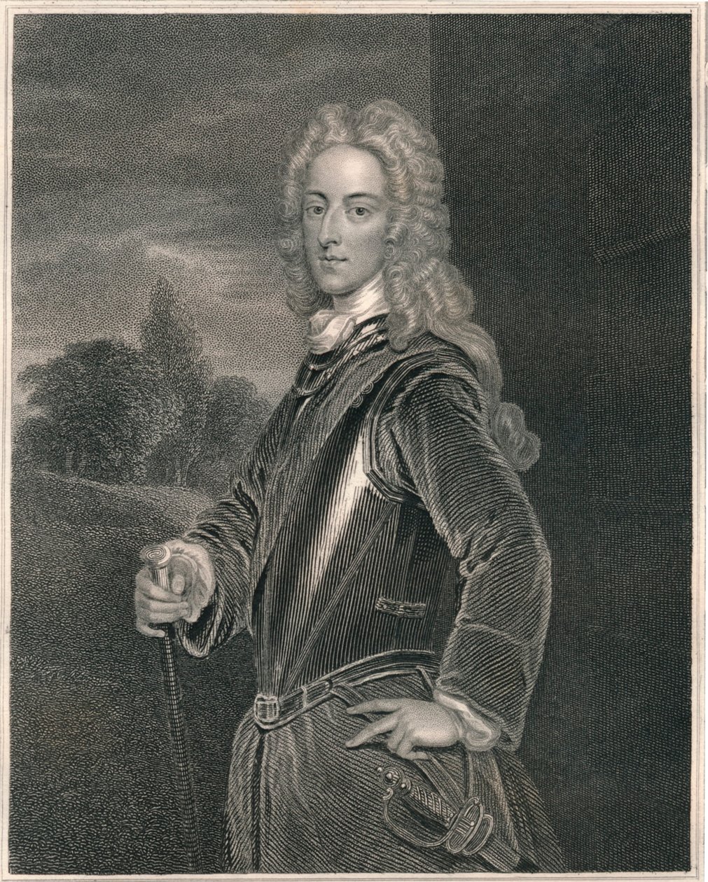 John, hertug av Montagu, tidlig på midten av 1800-tallet. av William Finden