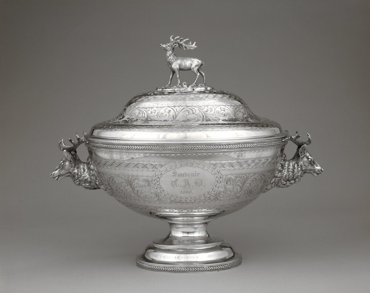 Suppeterrine, ca. 1860 (sølv) av William Forbes