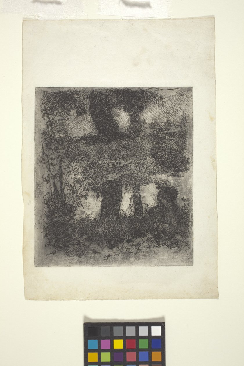 Landskap med faun og basseng (reflektert landskap) (etsing) av William Forsyth