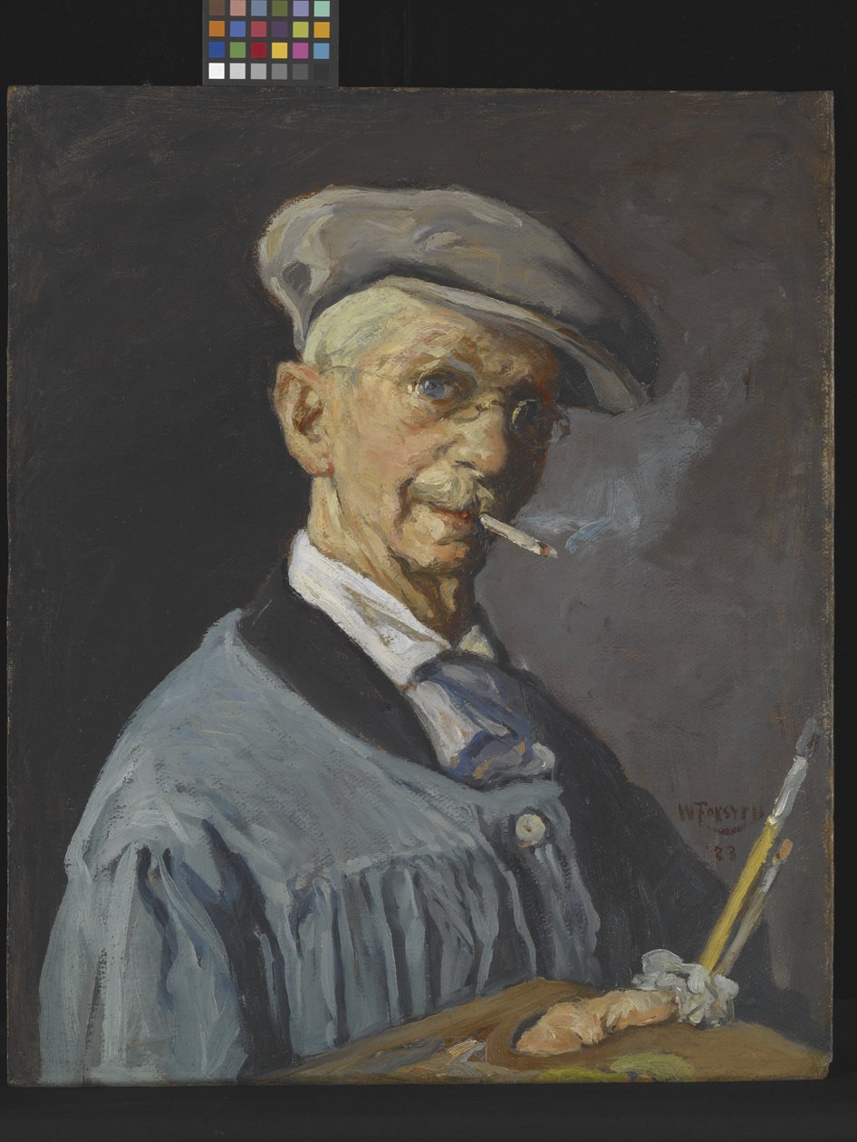 The Painter Man (olje på lerret) av William Forsyth
