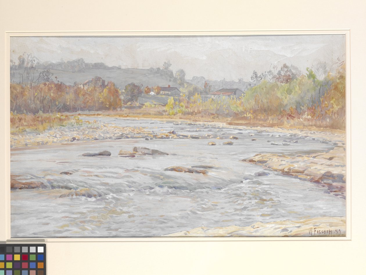 Whitewater Rapids (akvarell på off-white papir) av William Forsyth