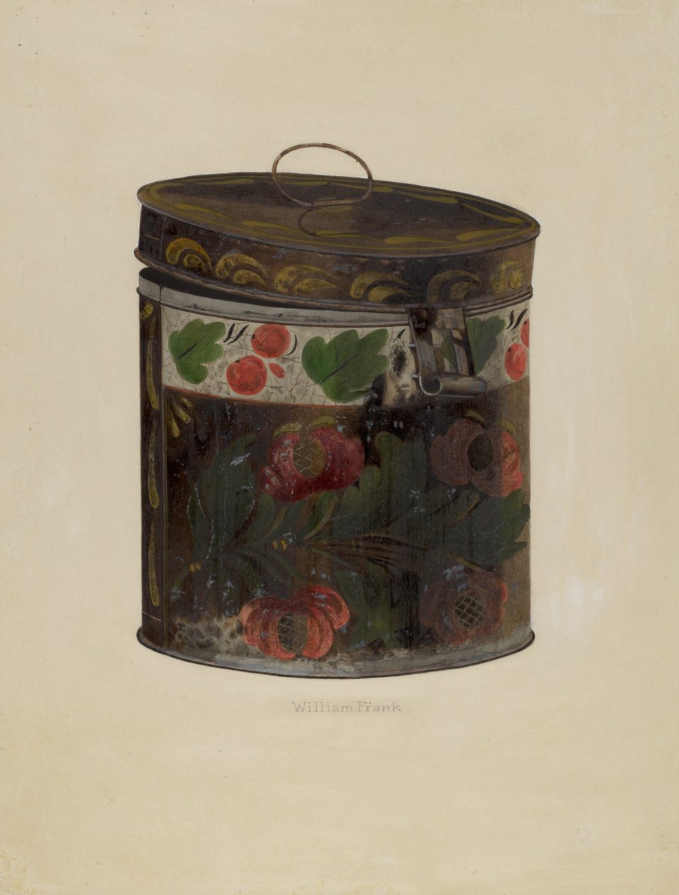 Toleware Tin Cannister, ca. 1937. av William Frank