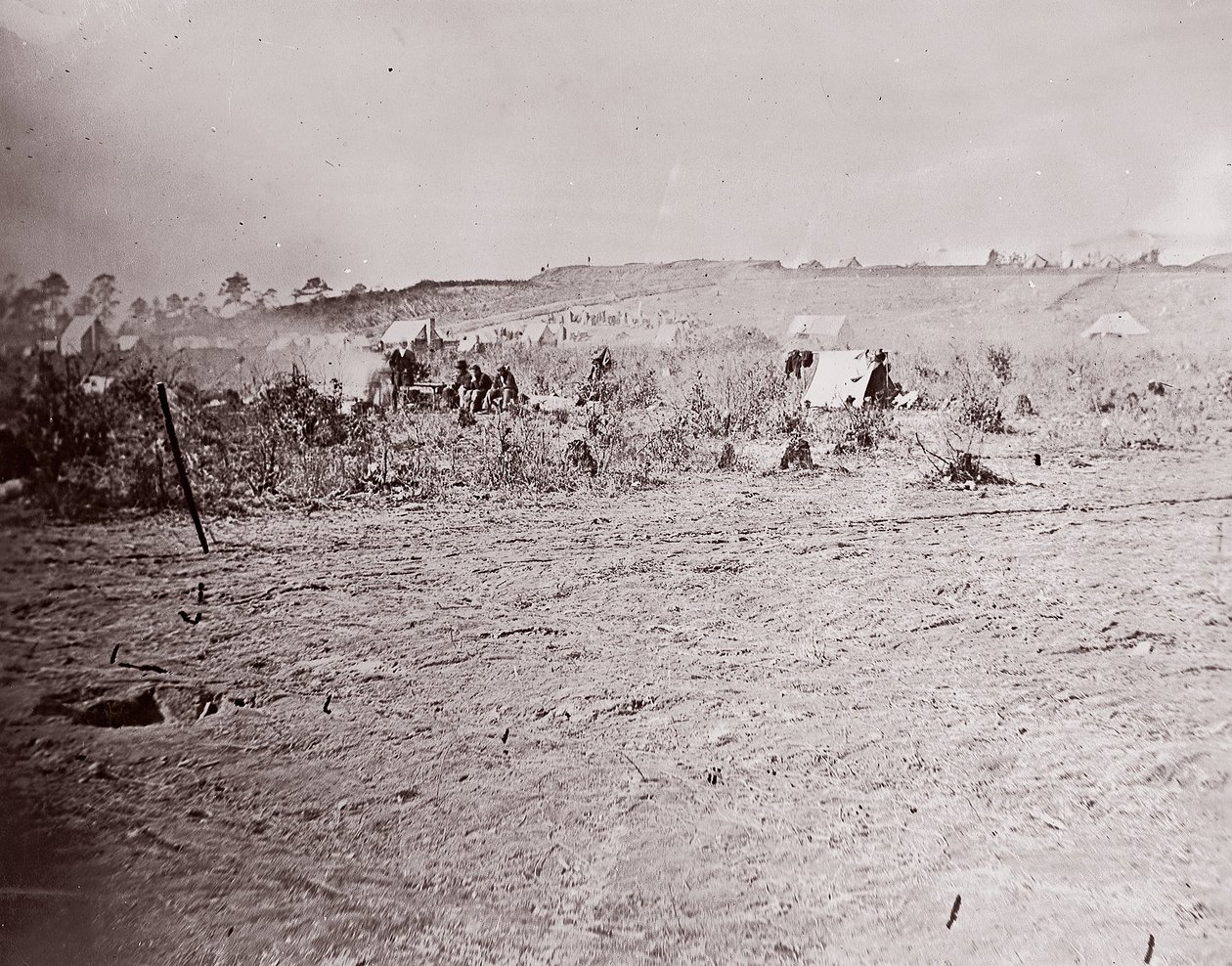 Fjernsyn over Fort Brady, ca. 1865. av William Frank Browne