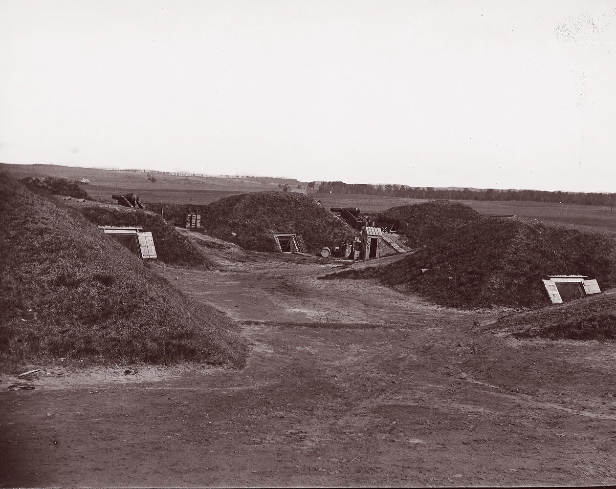 Fort Darling, James River, 1865. av William Frank Browne.