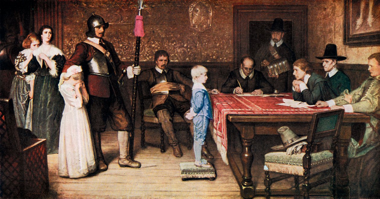 Og når så du din far sist, 1878, c1920 av William Frederick Yeames