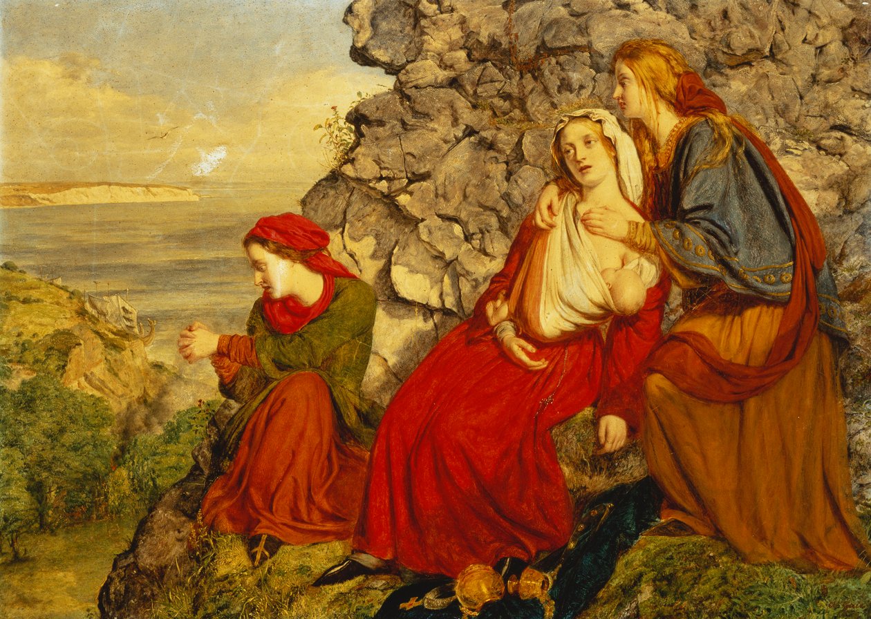 An incursion of the danes: Saxon Women Watching the Conflict, av William Gale