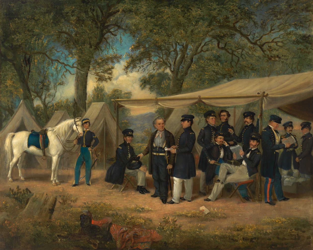 Zachary Taylor ved Walnut Springs, 1847. av William Garl Browne