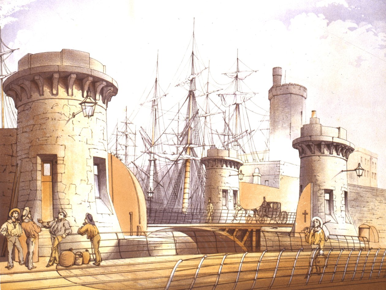 Stanley Dock Gates, 1864 av William Gavin Herdman