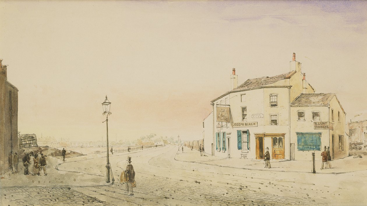 Victoria Road, Bootle (penn og blekk og wc på papir) av William Gavin Herdman