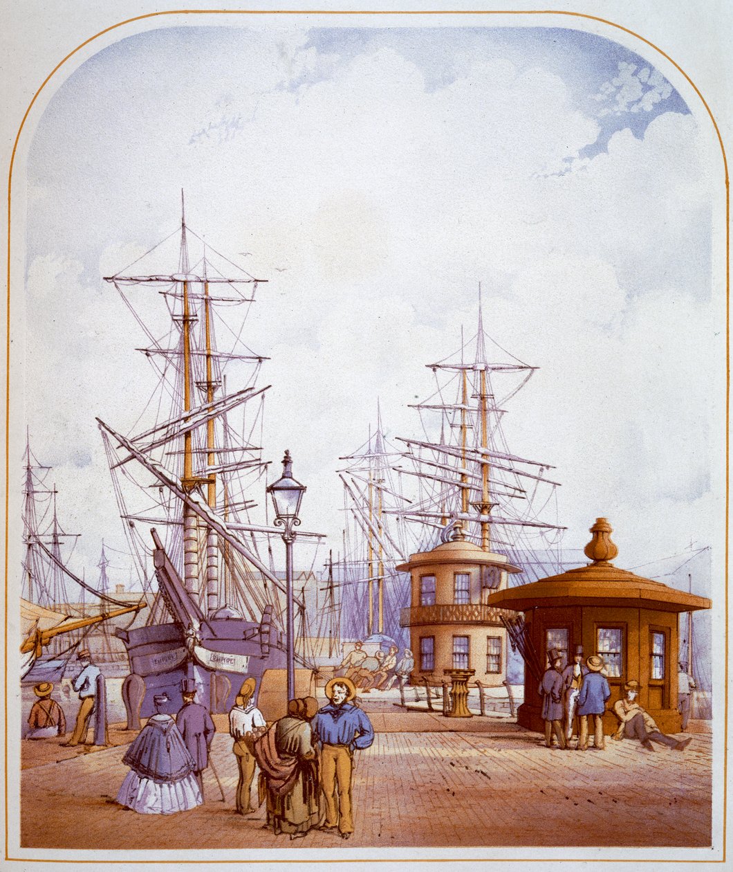 Waterloo Docks, Liverpool, 1864 av William Gawin Herdman