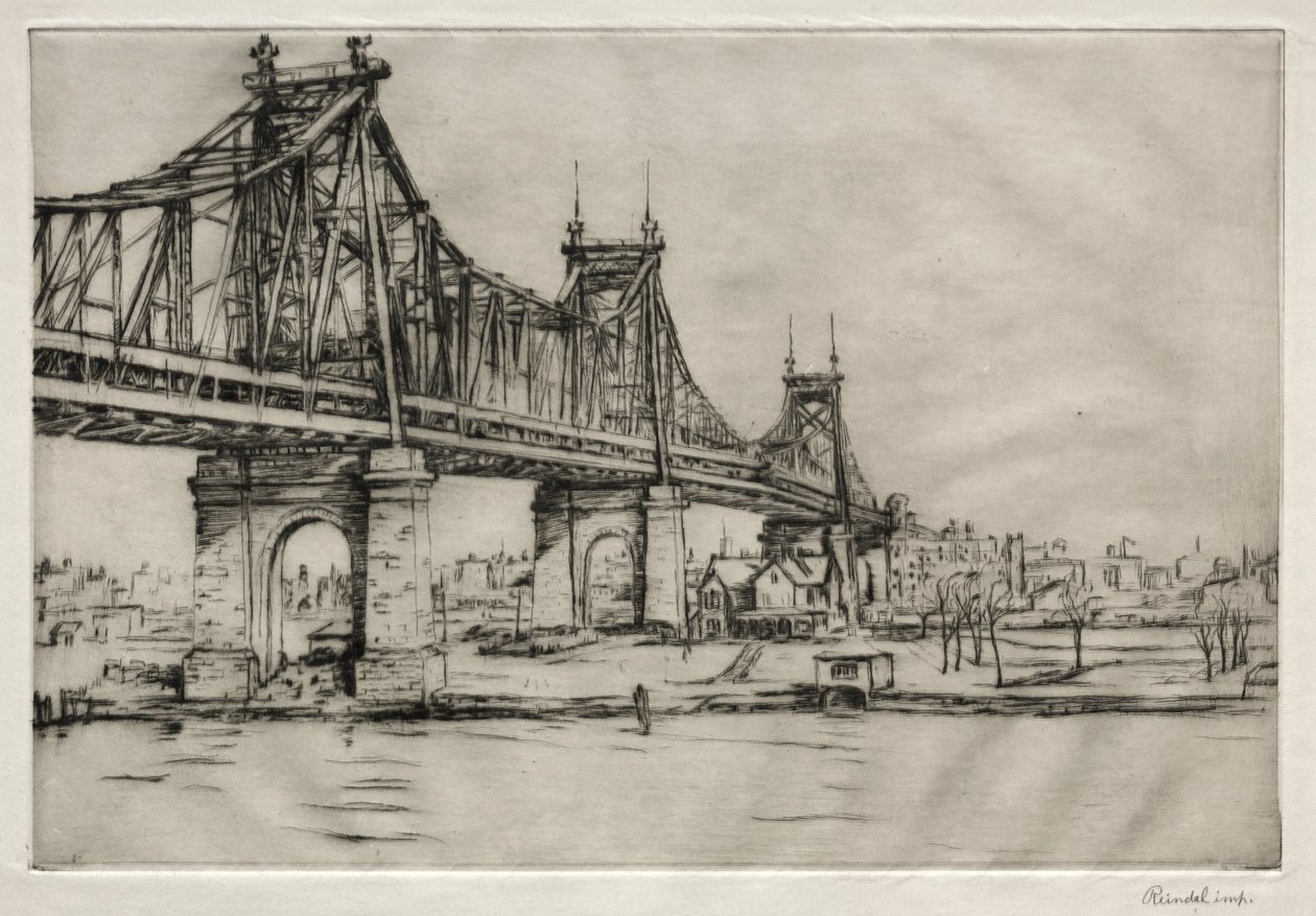 Queensboro Bridge, New York av William George Reindel