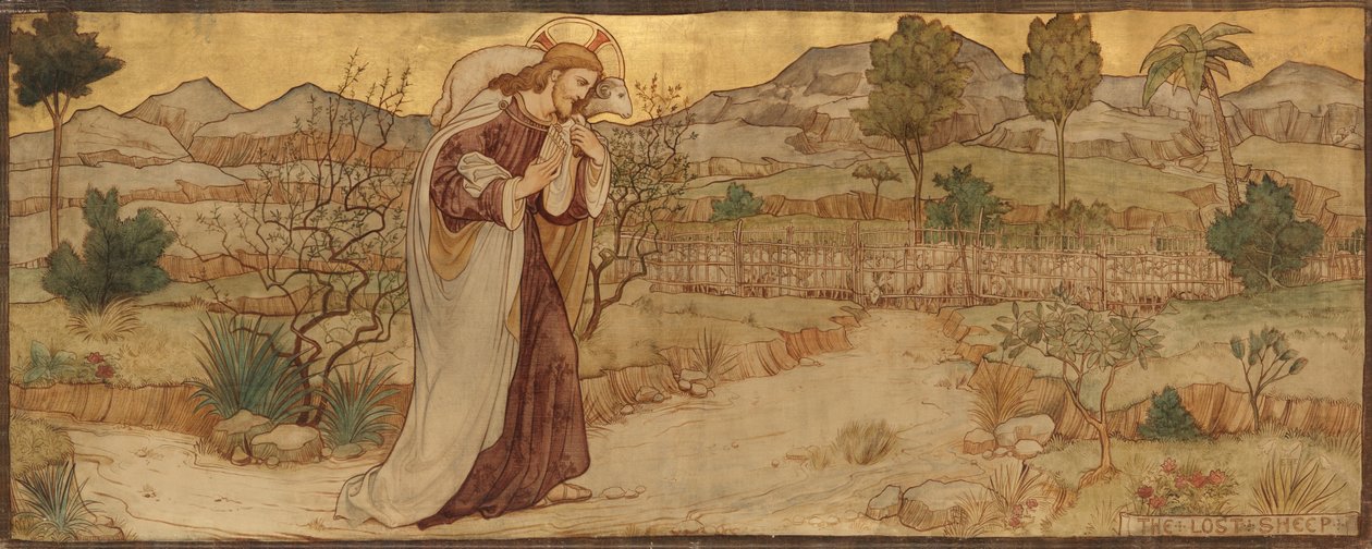 The Parable of the Lost Sheep, ca. 1884 (Olje på lerret) av William George Rich