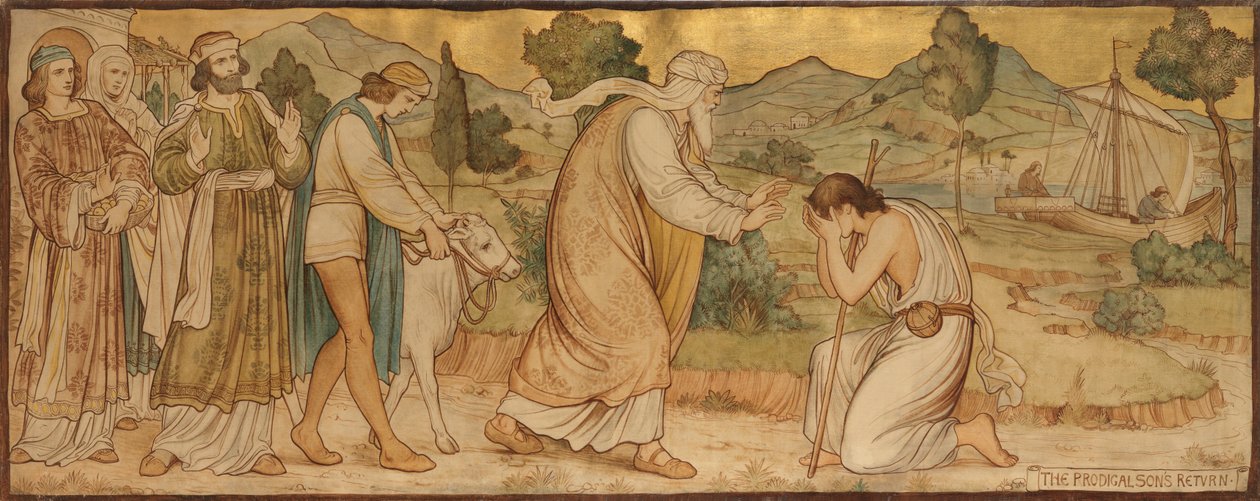 The Parable of the Prodigal Son, ca. 1884 (Olje på lerret) av William George Rich