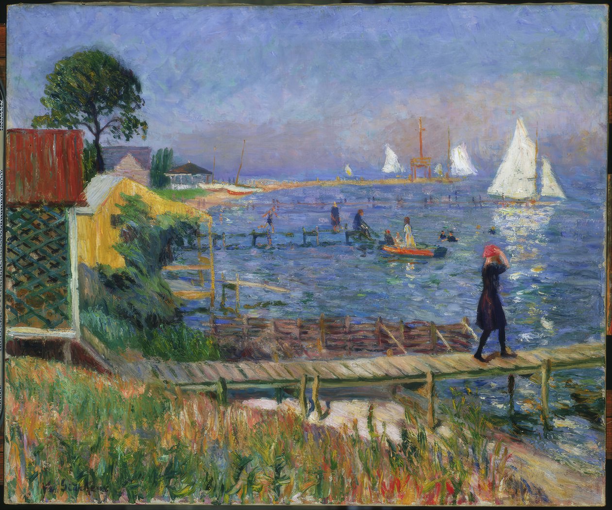 Badende i Bellport av William Glackens