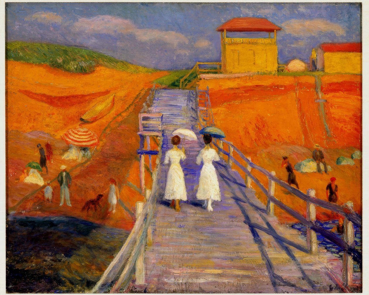 Cape Cod Pier av William Glackens