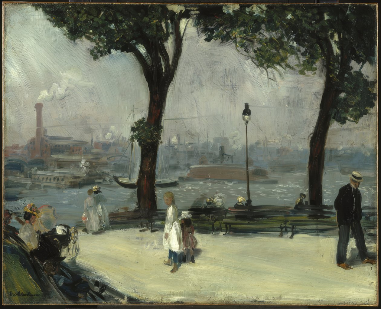 East River Park av William Glackens