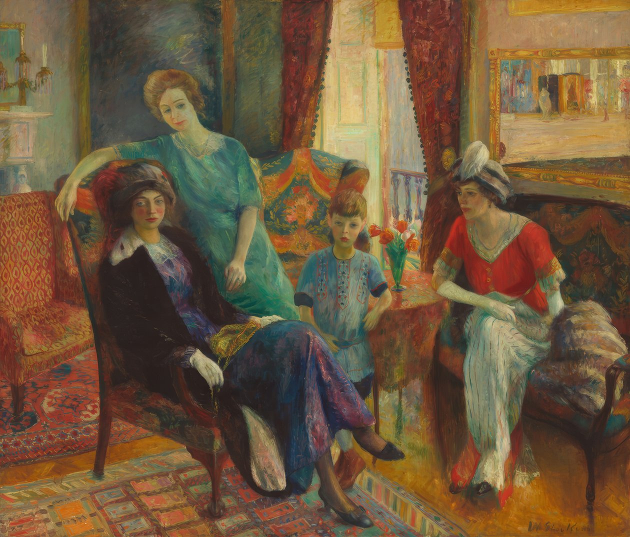 Familiengruppe av William Glackens
