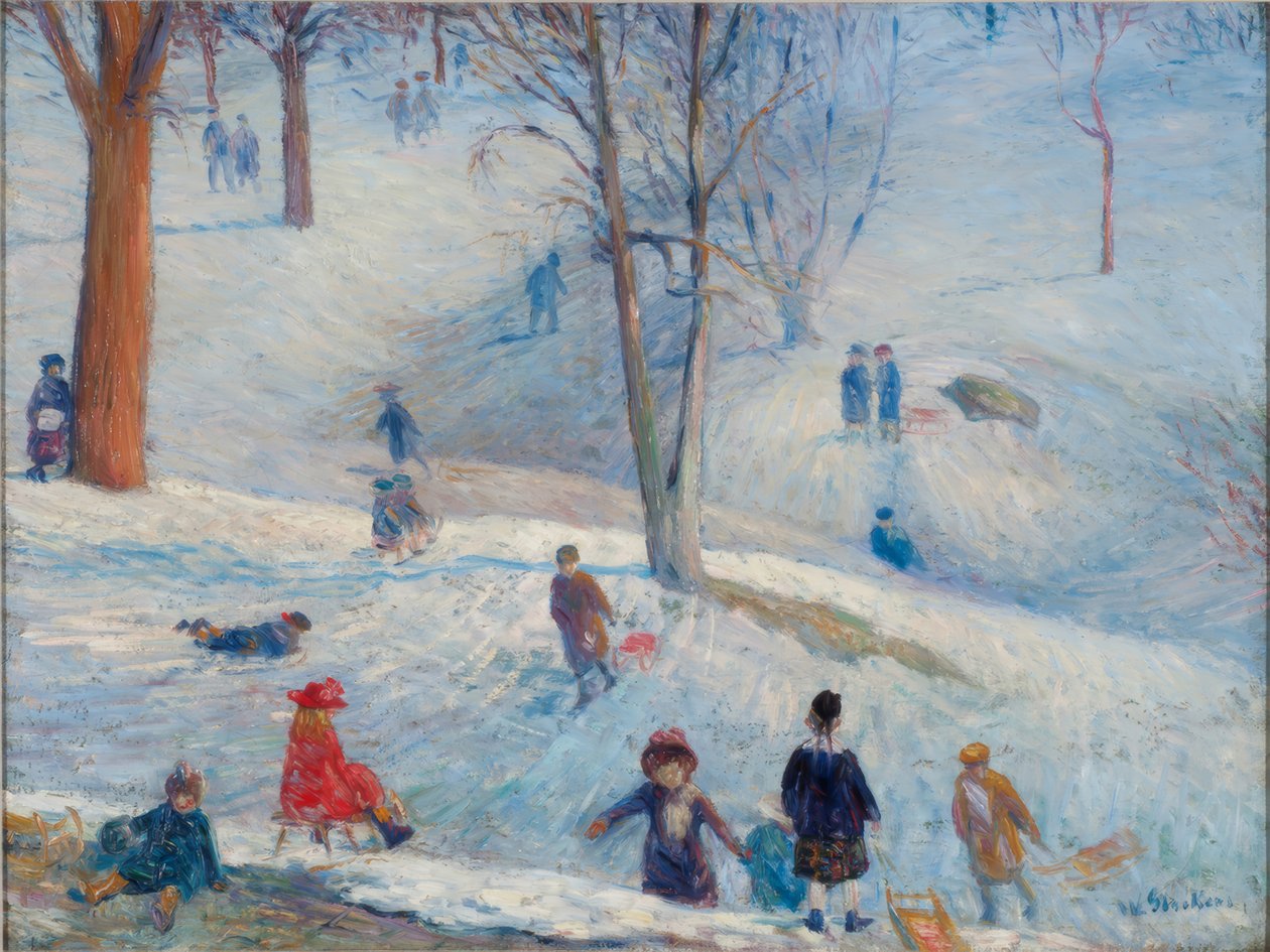 Aking, Central Park av William Glackens