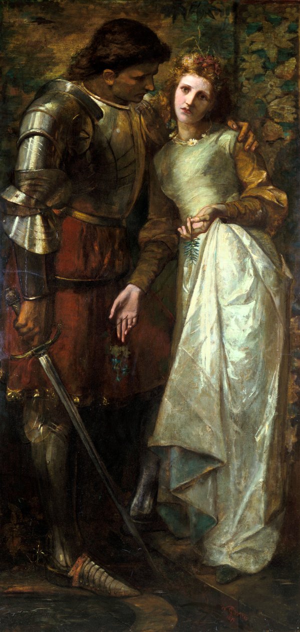 Ophelia og Laertes eller Ophelia Here is Rosemary, 1879. av William Gorman Wills