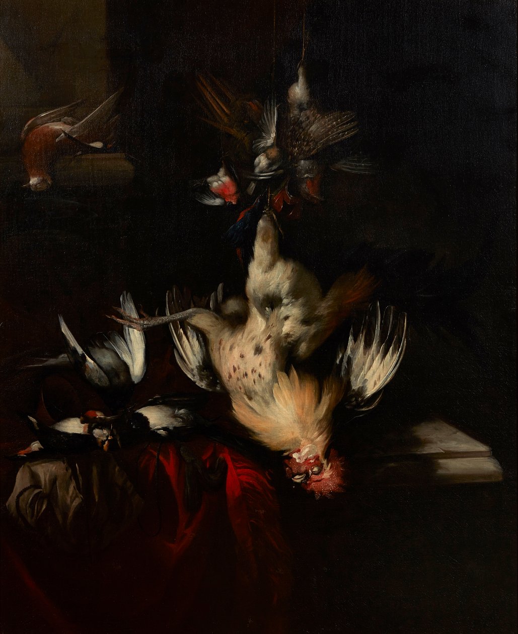 A Still Life of Dead Game and Songbirds (olje på lerret) av William Gowe Ferguson